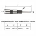 Uxcell 2 5mm Paper Punch Drill Straight Shank Hollow Bit Tool For Hole Puncher Punching Machine