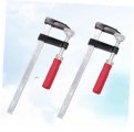 Gadpiparty 2 Pcs Steel Clamp Carrys Bar F Line Scriber Woodworking Clamps Deep Throat Clamp Tool Jigs Center Metal Wood Screw