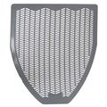 Urinal Floor Mat 20-3 8x17x1 8in Blk Pk6 