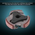 Qiilu Motorcycle Clutch Pad With 3 Springs Replacement For 2 Stroke 47cc 49cc Mini Pocket Dirt Bike Atv Scooter