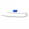 Othmro 2pcs Pe Plastic Manual Oil Pumps Liquid Fuel Transfer Siphon Hand Outlet Pipe Length 52cm Inlet 42cm For Gasoline Air