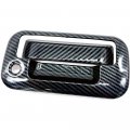 Erush Carbon Fiber Print Tailgate Cover Without Backup Camera Cutout Overlay Designed For 2004-2014 F-150 F250 F350 F450 