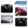 Car Windshield Sun Shade Traveling Through The Palm Treeshades Sun Visor Protector Foldable Blocks Uv Rays