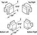 Prime-line G 3078 3 8 In X 9 16 Black Plastic Window Corner Guide Likit Single Pack