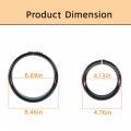 Waltyotur Motorcycle 7 Inch Headlight 4 5 Fog Light Headlamp Visor Style Trim Ring Replacement For Road King