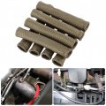Spark Plug Wire Heat Shield Sleeve 8 Piece Boot Protector Wrap For Sbc Bbc 350 454 2500 Degrees High Temp Titanium 6 1 In