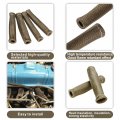 Spark Plug Wire Heat Shield Sleeve 8 Piece Boot Protector Wrap For Sbc Bbc 350 454 2500 Degrees High Temp Titanium 6 1 In