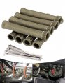 Spark Plug Wire Heat Shield Sleeve 8 Piece Boot Protector Wrap For Sbc Bbc 350 454 2500 Degrees High Temp Titanium 6 1 In 