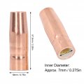 Mig Welding Gun Accessory Airless Nozzle Brass Connection Rod And Conductive Tip Flux Core Gasless 0 9mm 035in Tips Kit