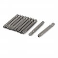 Uxcell 1 4 Shank 50mm Long T40 Magnetic 5 Point Star Security Screwdriver Bits 10pcs