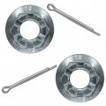 Caltric Rear Wheel Castle Nut Compatible With Yamaha Big Bear 250 Yfm250b 2009