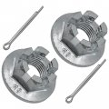 Caltric Rear Wheel Castle Nut Compatible With Yamaha Big Bear 250 Yfm250b 2009