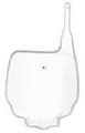 Ufo Mx Front Number Plate White 
