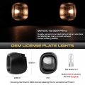 Vipmotoz Black Bezel License Plate Light Tag Lamp Assembly Replacement Pair For 1998-2005 Chevy Blazer S10 Gmc Jimmy Sonoma