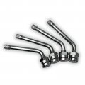Four Tr5d 60 Degree Bend O-ring 3 Inch Valve Stems Nickel Plated Brass Clamp-in For Use In 22 5 And 24 5 Alcoa Truck Bus Wheels 