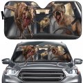 Yosa Animal Sunshade For Auto Windshield Dinosaur Decor Tyrannosaurus Car Front Window Visor Sun Shade Anti-uv -sun Heat
