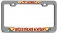Vending Machine Servicer On Board 3d Metal License Plate Frame Universal Fit For Auto Suv And Truck Tag Holder 12 X 6 In Heavy