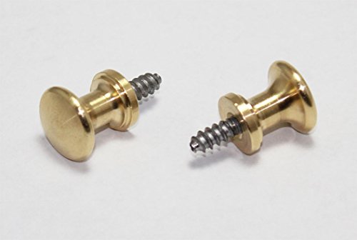 Piano Desk Knobs Solid Brass with Metal Wood Screw 1 Pair