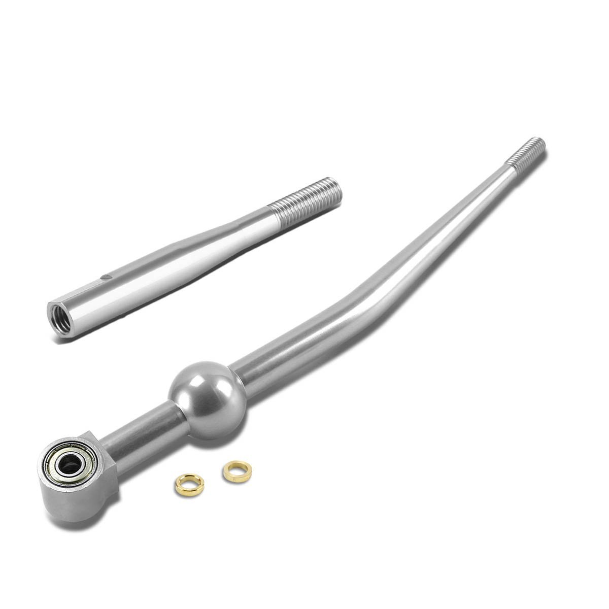 Single Bend Short Throw Shifter And 3 5 In Extension Kit Silver For Honda Civic Del Sol Crx Acura Integra