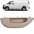 Beige Front Left Car Door Armrest Pull Handle Cover Driver Side Replacement For 1996-2002 Express Savana Van 12376621 