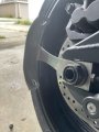 Rolled License Plate Relocation Holder Bracket For Yamaha Yzf R1 1998 2025 Rear Axle Tag Mount Chrome Aluminum Fits 3 4 In