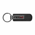 Ipick Image For Ford Cobra Gunmetal Black Metal Plate Pu Leather Strap Key Chain Keychain Official Licensed