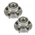 Plymouth Neon 2000 2001 Wheel Hubs Driver And Passenger Side Rear Pair 5 Lugs With Ball Bearing Non-driven 2 26 Inches Flange 