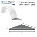 Recpro Weld On Aluminum Diamond Plate Or Smooth Solid Steel Trailer Fender Step 9a With A A Lip Lightweight Rust Resistant