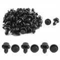 Uxcell 50pcs 9mm Hole Car Plastic Rivets Fastener Push Clip Black Universal
