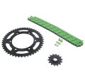 520-112l Green Non O Ring Chain Sprocket Blk 14 47 Fit Suzuki Dr-z400e 2000-07 
