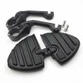 Black 5 In Long Footpeg Kit For 1 25 Engine Guard Compatible With Vulcan Vn400 Vn800 Adjustable Highway Peg Mounting 