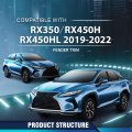 Front Fender Flares Moulding Trims Left And Right Pair For Lx Rx350 Rx350l Rx450h Rx450hl 2019 2020 2021 2022 Black