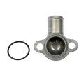 Engine Coolant Thermostat Housing For Ford Thunderbird 1996 1997 Aluminum Silver 90 Degrees Neck Angle 2 25 In Outside Diameter 