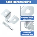 X Autohaux 4 Set Door Check Bracket And Pin For Jeep Cherokee 19-2001 55002361 4 Arm Assembly Repair On Driver Passenger Side