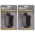 Niche Front Rear Right Brake Pad Set For Can-am 705601014 Outlander 450 500 1000 Semi-metallic 2 Pack