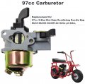 97cc Carburetor For 2 8hp Mini Baja Doodlebug Doodle Bug Db30 Dirt Pit Bike 3 5 Air Intake With 22mm Twist Throttle Handle Grip