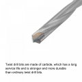 Uxcell 8mm Cutting Dia Cemented Carbide Twist Extra Long Drill Bit With Round Straight Shank For Hardened Steel Stainless 200mm