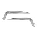 Fog Light Trim Pair For Chrysler Pacifica 2021 2022 Front Driver And Passenger Side Platinum Satin Abs Plastic Replaces 