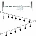 String Light Hanging Kit 182 Ft Stainless Steel Cable For Outdoors Globe Light Suspension With Turnbuckles And Hooks 