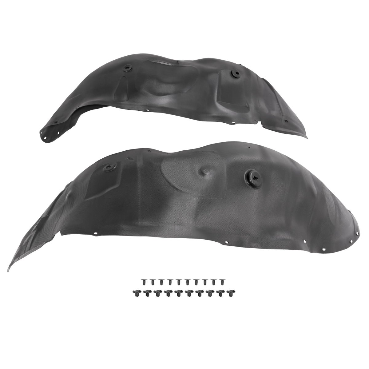 Front Fender Liner Panel W Clips For 2007-2013 Chevrolet Silverado 1500 Inner Wheel Splash Shields Guard Plastic Pe Black