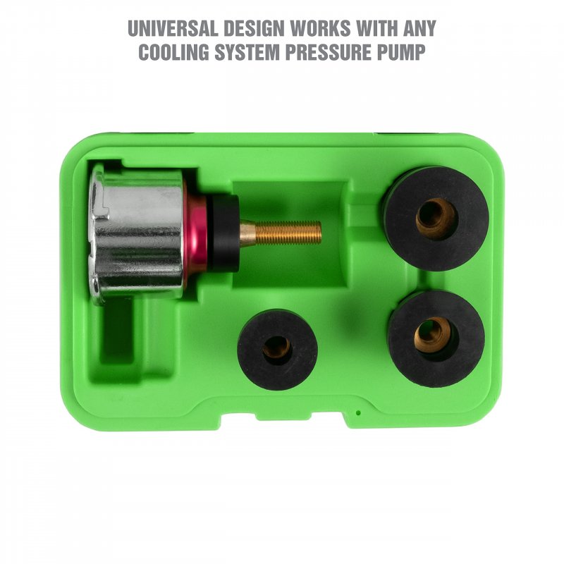Oemtools 27067 Universal Cooling System Adapter Set Works With Auto Coolant Pressure Tester To Test In Most Vehicles Fits