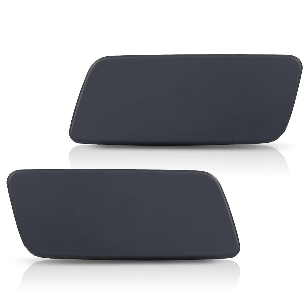 Headlight Washer Cover Powerwash Cap Pair For Range Rover 2013 2017 Lr038767 Lr038768 Black Abs Plastic Nozzle Covers