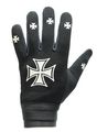 Motorcycle Mechanics Gloves With Chopper Iron Cross Size L Lg Large