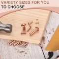 100 Pcs Copper Solid Rivets 1 8 X 35 64 Round Head Rivet Metal Fasteners Stud For Electrical Applications Finish Tone