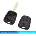 Uxcell New 2 Buttons Uncut Insert Key Fob Case Remote Control Shell Replacement For Citroen Saxo Xsara Picasso Berlingo C1 C2