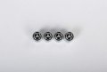 Genuine Mercedes Benz Black Style Valve Caps B66472002 Set Of 4