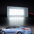 Nslumo Led License Plate Light Replacement For 2011-2018 Hyun Dai Elantra Ki A Forte Sedan Fit 6000k Bright White 18-smd Canbus 