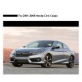 Outside Mount Window Wind Deflectors Replacement For 2001-2005 Honda Civic Visors Rain Guard 2pieces