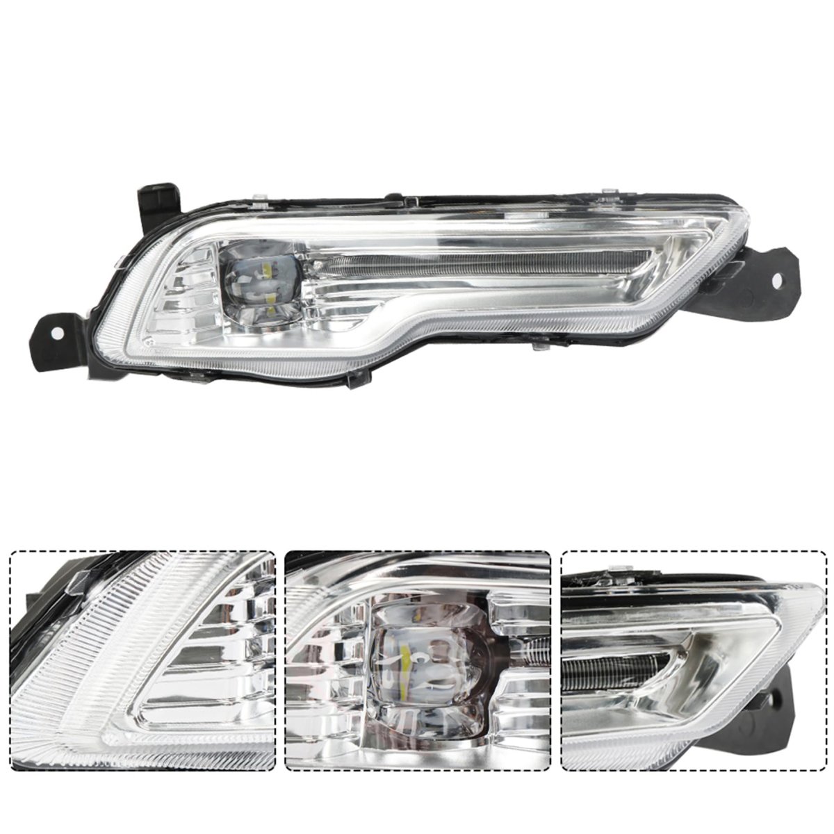 Fog Lights Replacement For Fusion 2017-2018 Explorer 2018-2019 Passenger Right Side Driving Lamps Assembly Hs73-15a254-db Clear