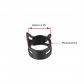 Uxcell Steel Band Clamp 14mm Inner Dia Fit 14 5-15 2mm Od Hose Spring Type Action Fuel Line Silicone Tube Clip Black 10pcs